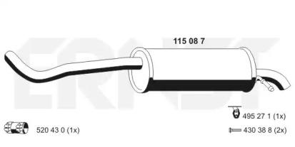 Ernst 115087 Schalldaempfer Ernst 115087 Schalldaempfer