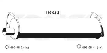 Ernst 116022 Schalldaempfer Ernst 116022 Schalldaempfer