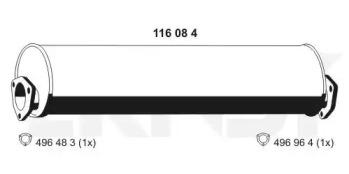 Ernst 116084 Schalldaempfer Ernst 116084 Schalldaempfer