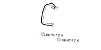 Ernst 116589 Випускна труба відпрацьованих газів Ernst 116589 Випускна труба відпрацьованих газів