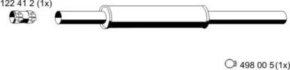 Ernst 122009 Muffler assy front Ernst 122009 Muffler assy front