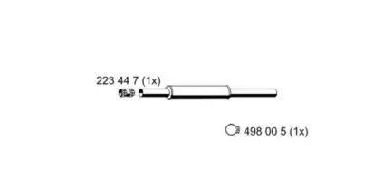 Ernst 122221 Середній глушник вихлопних газів Ernst 122221 Середній глушник вихлопних газів