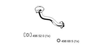 Ernst 122580 Exhaust pipe
