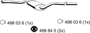 Ernst 123020 Середній глушник вихлопних газів Ernst 123020 Середній глушник вихлопних газів