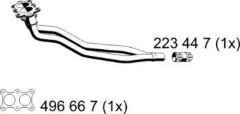 Ernst 132404 Exhaust pipe