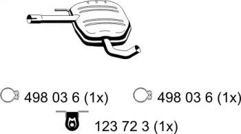 Ernst 133036 Середній глушник вихлопних газів