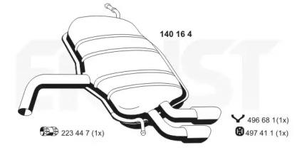 Ernst 140164 Shock absorber assy