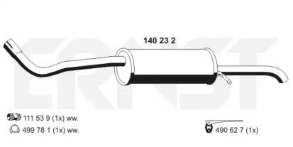 Ernst 140232 Schalldaempfer Ernst 140232 Schalldaempfer