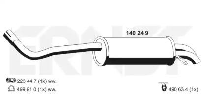Ernst 140249 Schalldaempfer Ernst 140249 Schalldaempfer
