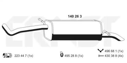 Ernst 140263 Schalldaempfer Ernst 140263 Schalldaempfer