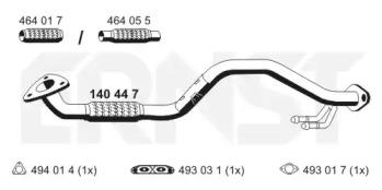 Ernst 140447 Exhaust pipe Ernst 140447 Exhaust pipe