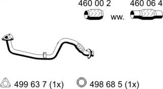 Ernst 141406 Exhaust pipe