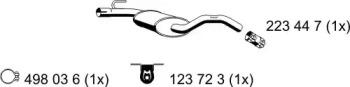 Ernst 142038 Середній глушник вихлопних газів Ernst 142038 Середній глушник вихлопних газів
