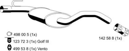 Ernst 142069 Середній глушник вихлопних газів