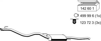 Ernst 142182 Schalldaempfer Ernst 142182 Schalldaempfer