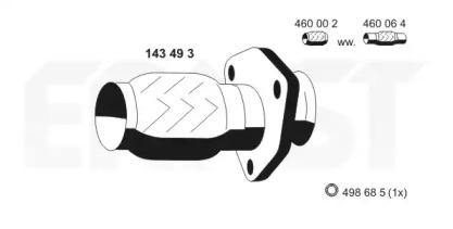 Ernst 143493 Exhaust pipe