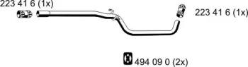 Ernst 155403 Exhaust pipe Ernst 155403 Exhaust pipe