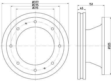 Textar 93127500 Диск гальмівний Textar 93127500 Диск гальмівний