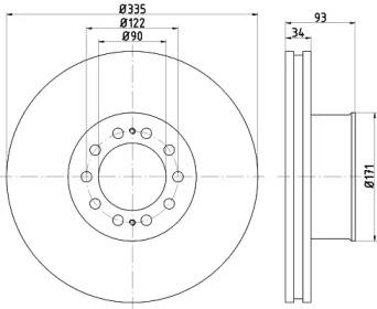 Textar 93138000 Brake disc Textar 93138000 Brake disc