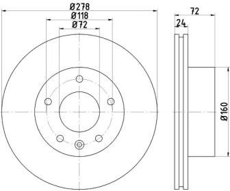 Textar 93191100 Brake disc