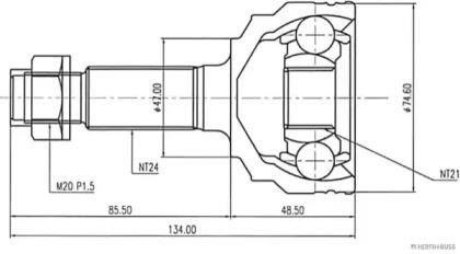 Jakoparts J2826023 Шрус Jakoparts J2826023 Шрус