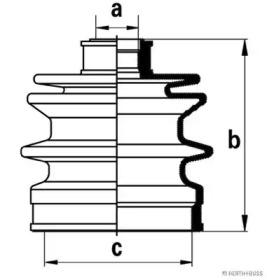 Jakoparts J2863003 Dust boot kit axle joint Jakoparts J2863003 Dust boot kit axle joint