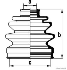 Jakoparts J2865008 Dust boot kit axle joint