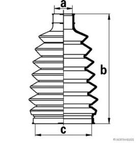 Jakoparts J2865013 Dust boot kit axle joint Jakoparts J2865013 Dust boot kit axle joint