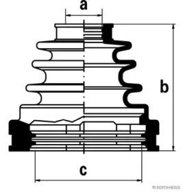 Jakoparts J2882006 Dust boot kit axle joint Jakoparts J2882006 Dust boot kit axle joint