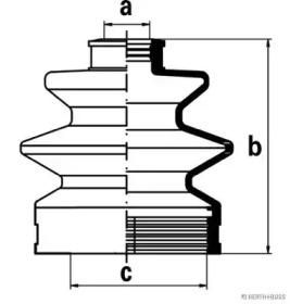 Jakoparts J2888001 Dust boot kit axle joint Jakoparts J2888001 Dust boot kit axle joint