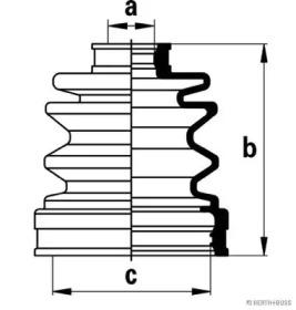 Jakoparts J2888006 Dust boot kit axle joint Jakoparts J2888006 Dust boot kit axle joint