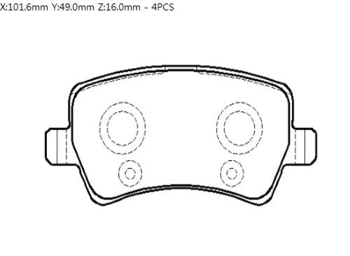 HSB HP5257 Brake pads HSB HP5257 Brake pads