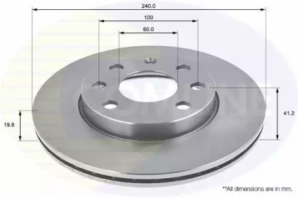 Comline ADC1123V Brake disc