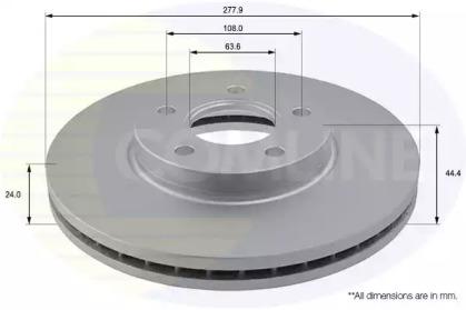 Comline ADC1221V Brake disc Comline ADC1221V Brake disc