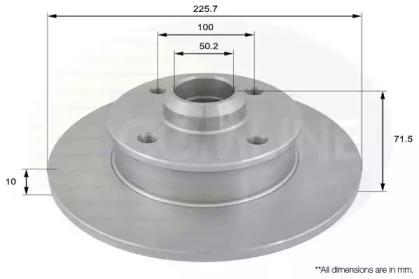 Comline ADC1416 Brake disc