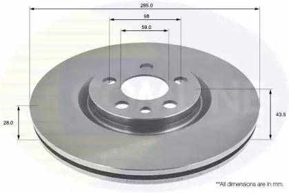 Comline ADC1546V Brake disc Comline ADC1546V Brake disc