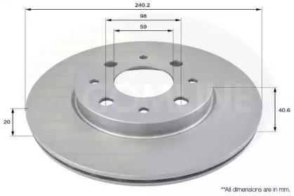 Comline ADC1821V Brake disc Comline ADC1821V Brake disc