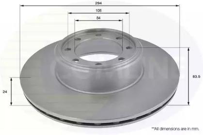 Comline ADC1841V Brake disc Comline ADC1841V Brake disc