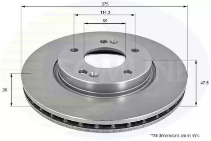 Comline ADC2407V Brake disc Comline ADC2407V Brake disc
