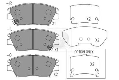 NPS S360G06 Brake pads