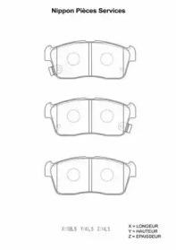 NPS S360I01 Brake pads NPS S360I01 Brake pads