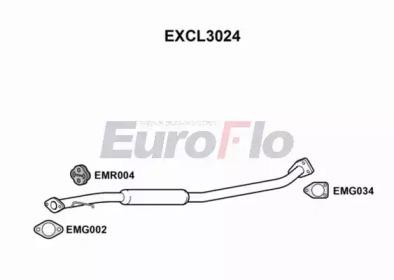Euroflo EXCL3024 Muffler assy front Euroflo EXCL3024 Muffler assy front