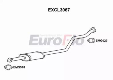 Euroflo EXCL3067 Muffler assy front Euroflo EXCL3067 Muffler assy front