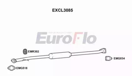 Euroflo EXCL3085 Muffler assy front