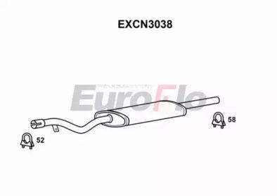 Euroflo EXCN3038 Muffler assy front Euroflo EXCN3038 Muffler assy front