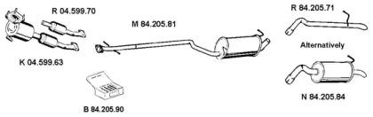 Eberspacher 842034 Schalldaempfer