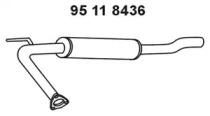 Eberspacher 95 11 8436 Muffler assy front