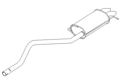 Klarius VW793V Schalldaempfer Klarius VW793V Schalldaempfer