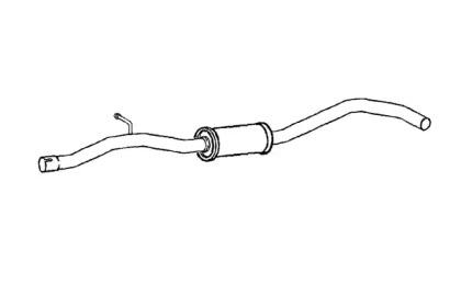 Klarius 240926 Середній глушник вихлопних газів Klarius 240926 Середній глушник вихлопних газів
