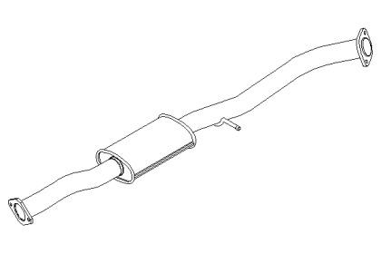 Klarius DN668B Muffler assy front Klarius DN668B Muffler assy front